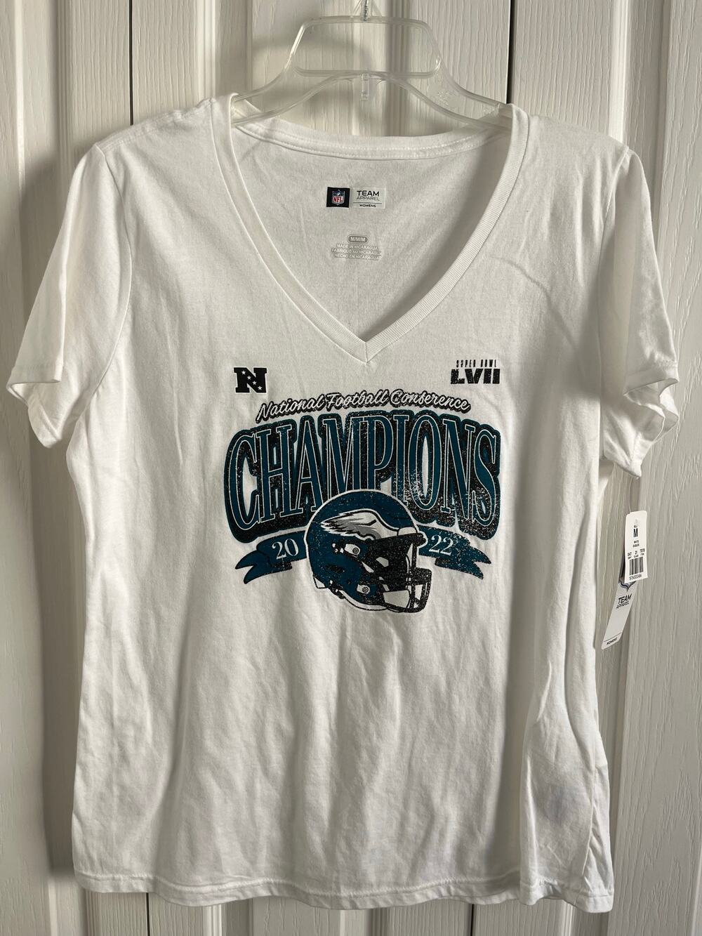 2022 Super Bowl LVII Women Nat'l Football Conference Champion T shirt V neck New